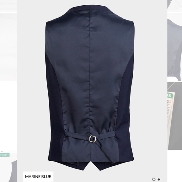 Le31 London Fit Navy Blue Vest Semi Slim 44regular - Picture 2 of 4